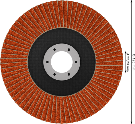 Lamelový kotouč Bosch EXPERT X782 s úhlovým výbrusem 125 mm, G120.